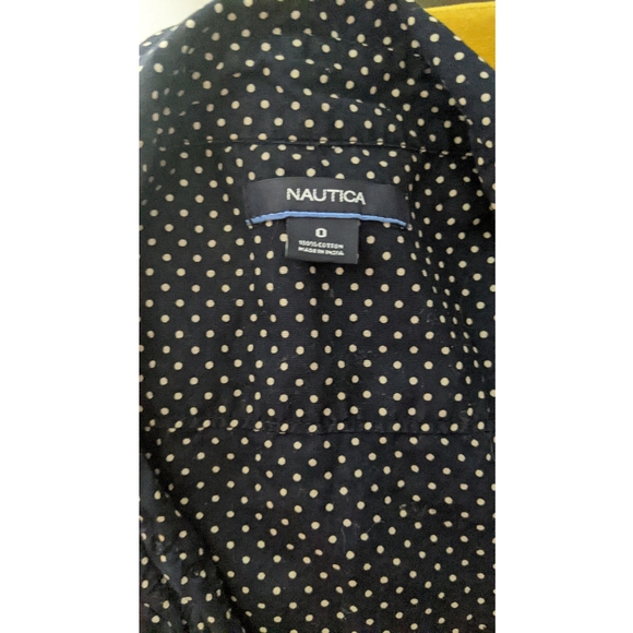 Nautica Polkadot Blouse Size 0 - Picture 3 of 3
